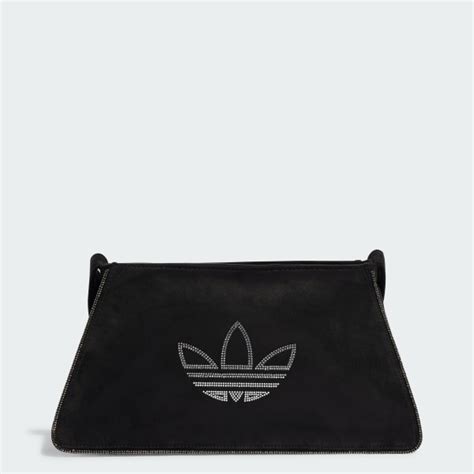 rhinestones fake suede shoulder bag|adidas Originals Rhinestones Fake Suede Shoulder Bag .